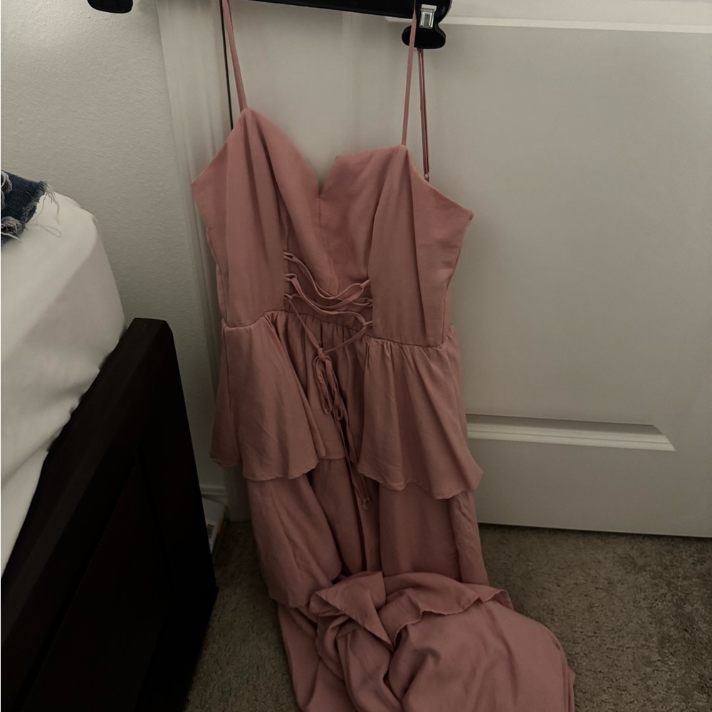 Francesca's Collections Strapless Pink Dress